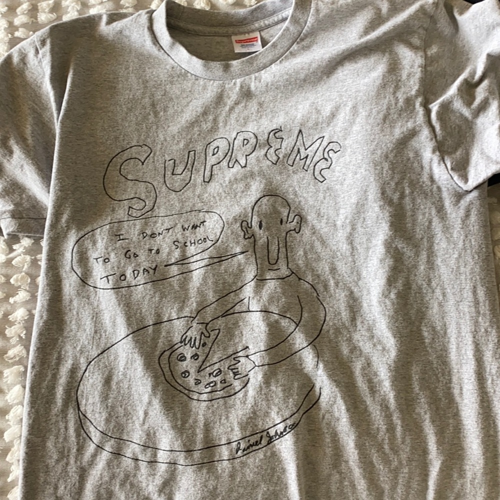 Supreme “I don’t want to go to school today” Tee
